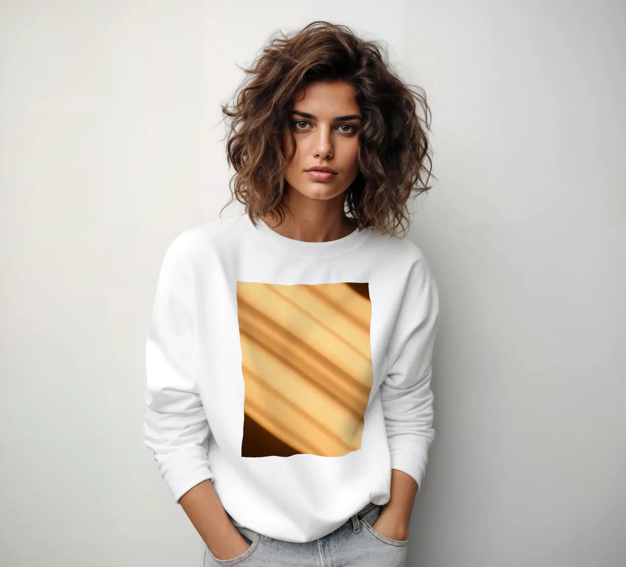 Sfondo astratto a gradiente caldo con linee morbide felpa da DesignDoodle