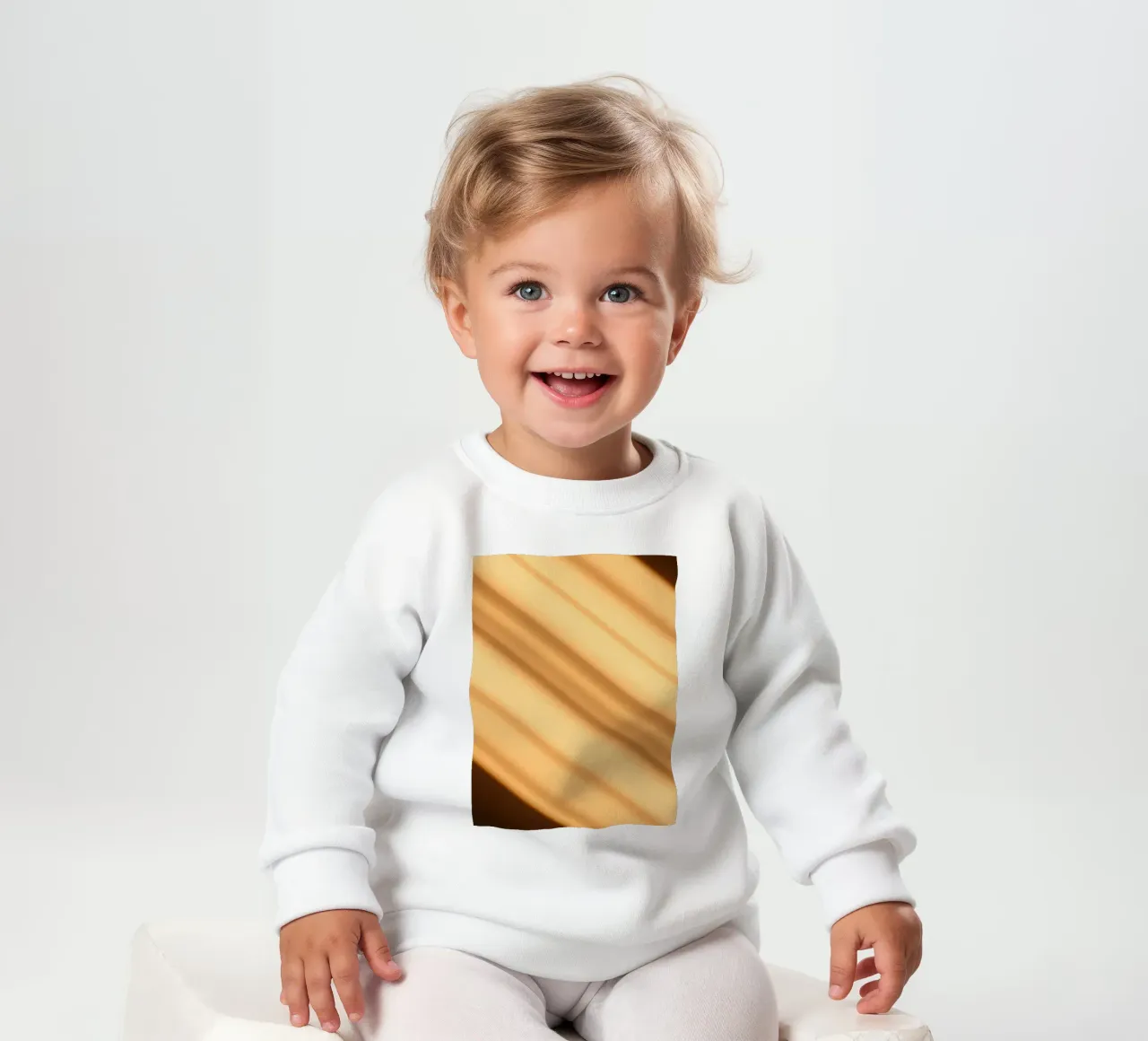 Fondo abstracto de degradado cálido con líneas suaves sudadera de bebé de DesignDoodle