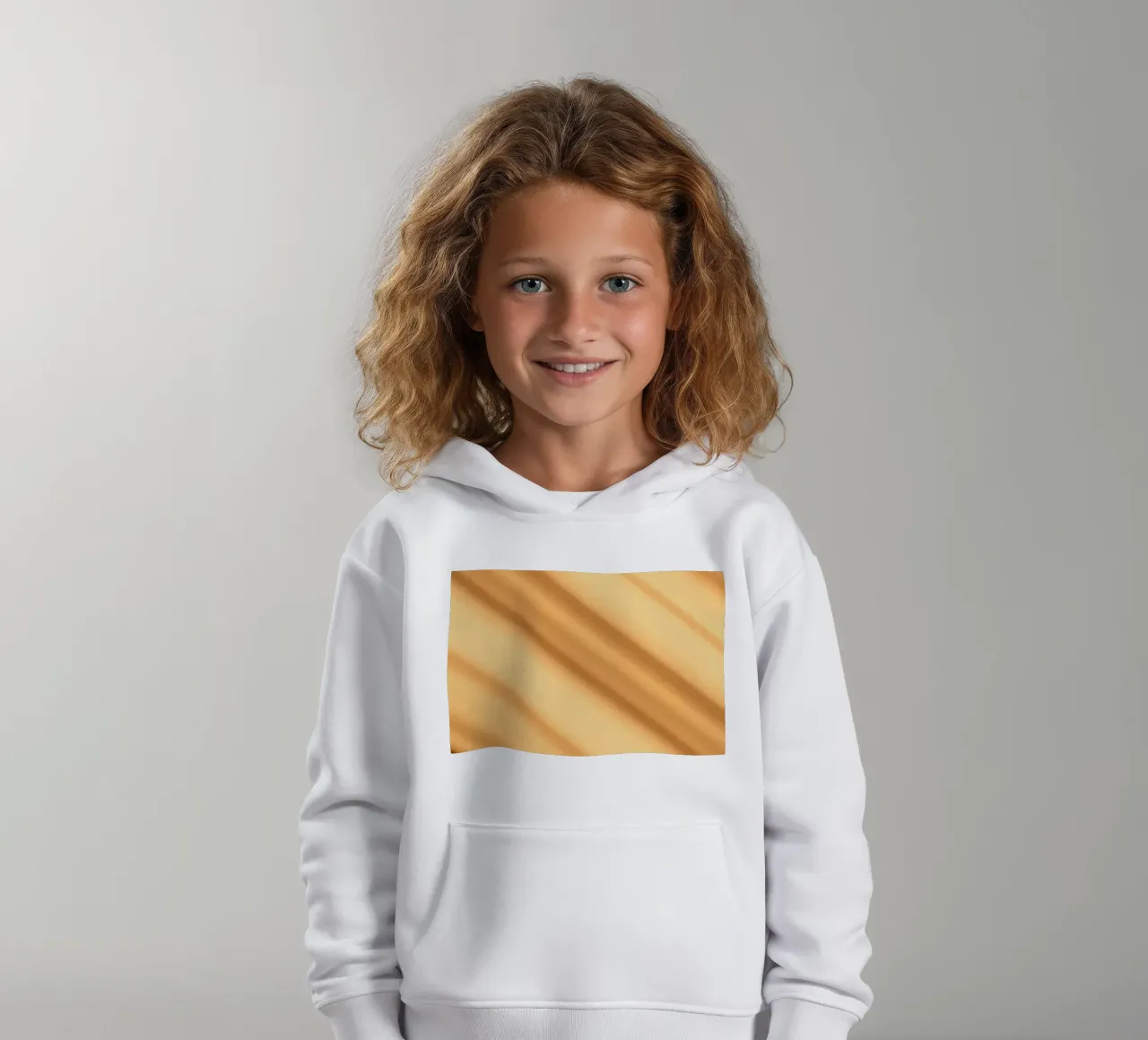Sfondo astratto a gradiente caldo con linee morbide felpa bambino con cappuccio da DesignDoodle