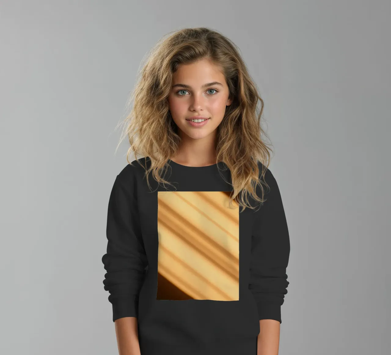 Sfondo astratto a gradiente caldo con linee morbide felpa bambino da DesignDoodle