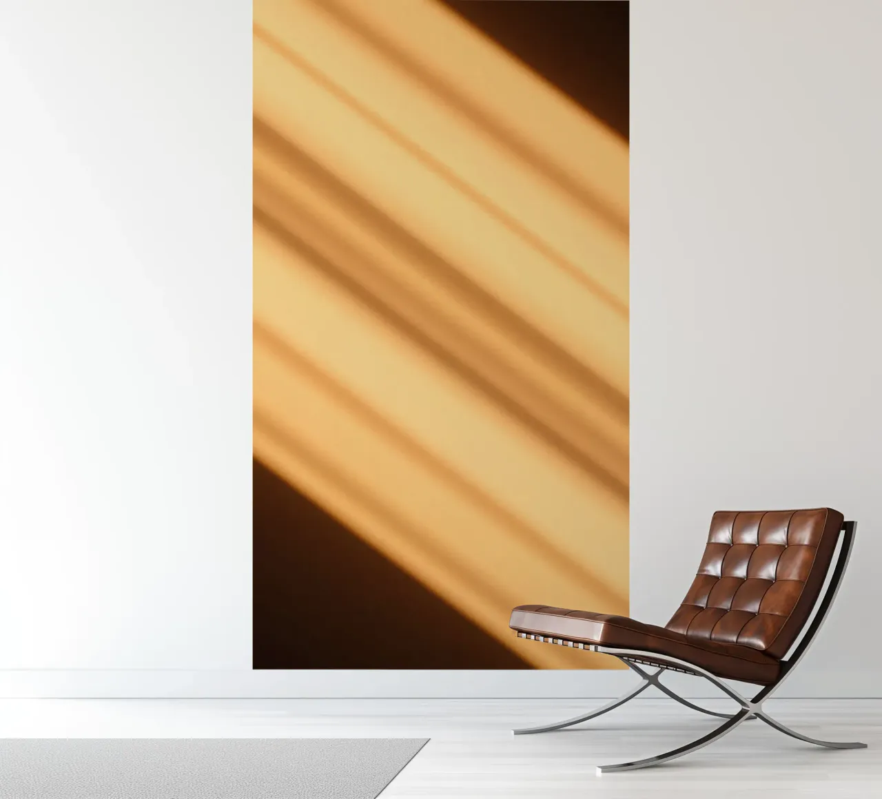 Abstracte warme verloopachtergrond met vloeiende lijnen fotobehang van DesignDoodle