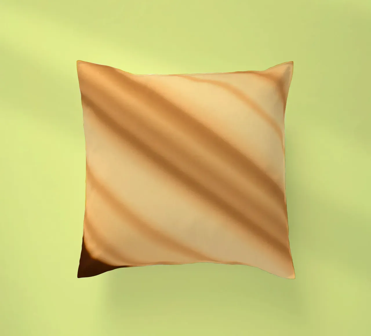 Abstrakter warmer Gradient Hintergrund mit glatten Linien Kissen von DesignDoodle