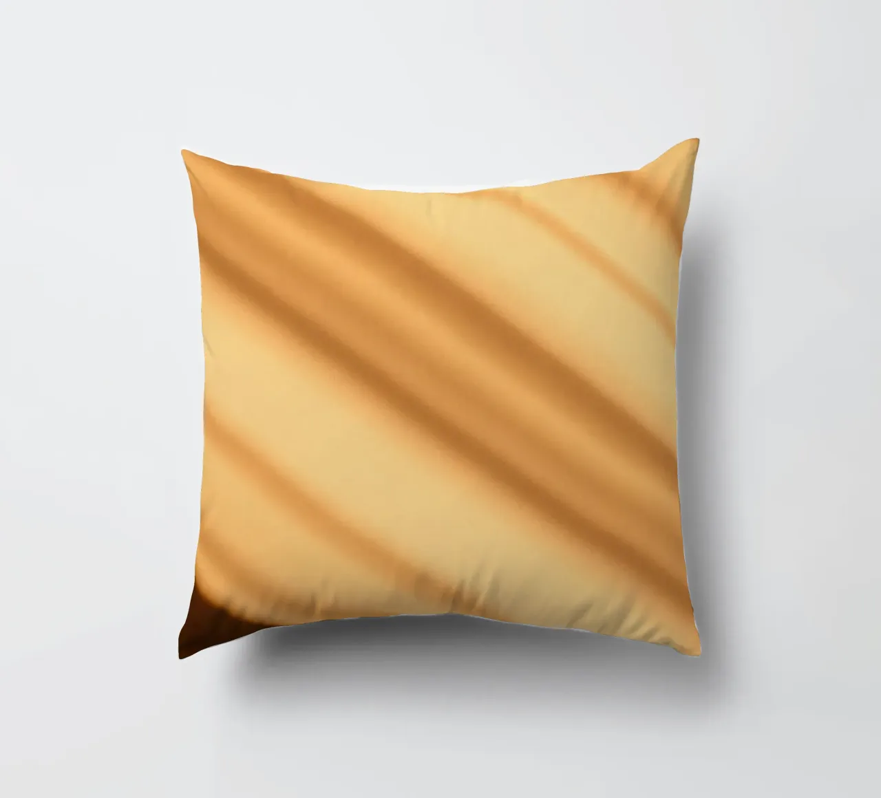 Abstract warm gradient background with smooth lines decorative cushion by DesignDoodle