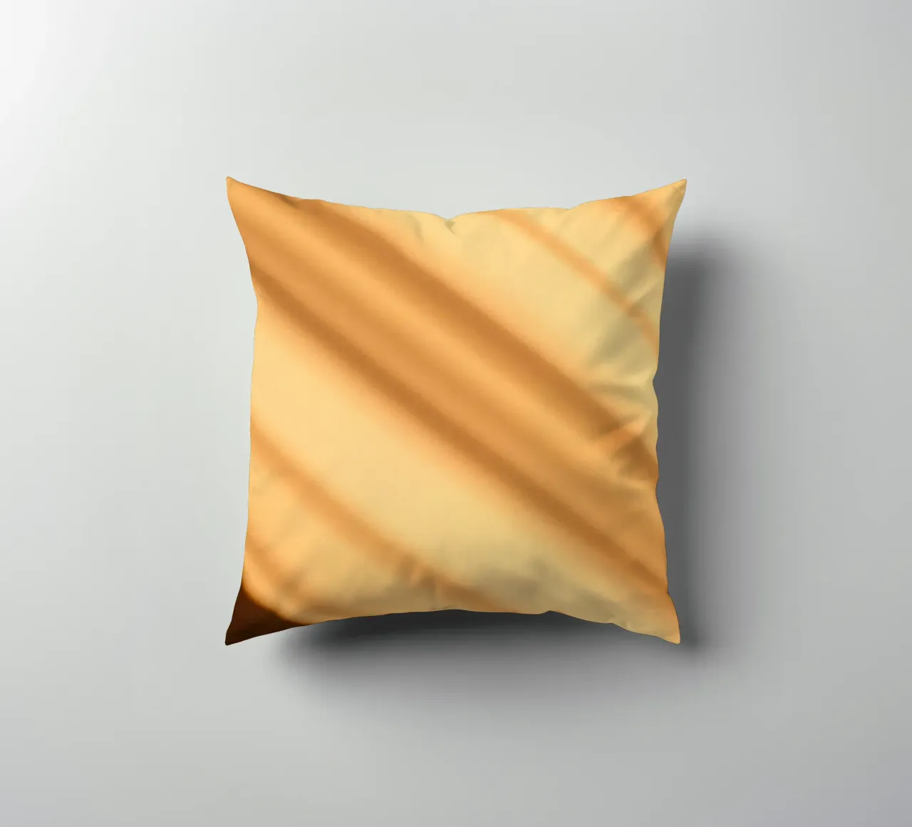 Abstract warm gradient background with smooth lines decorative cushion by DesignDoodle