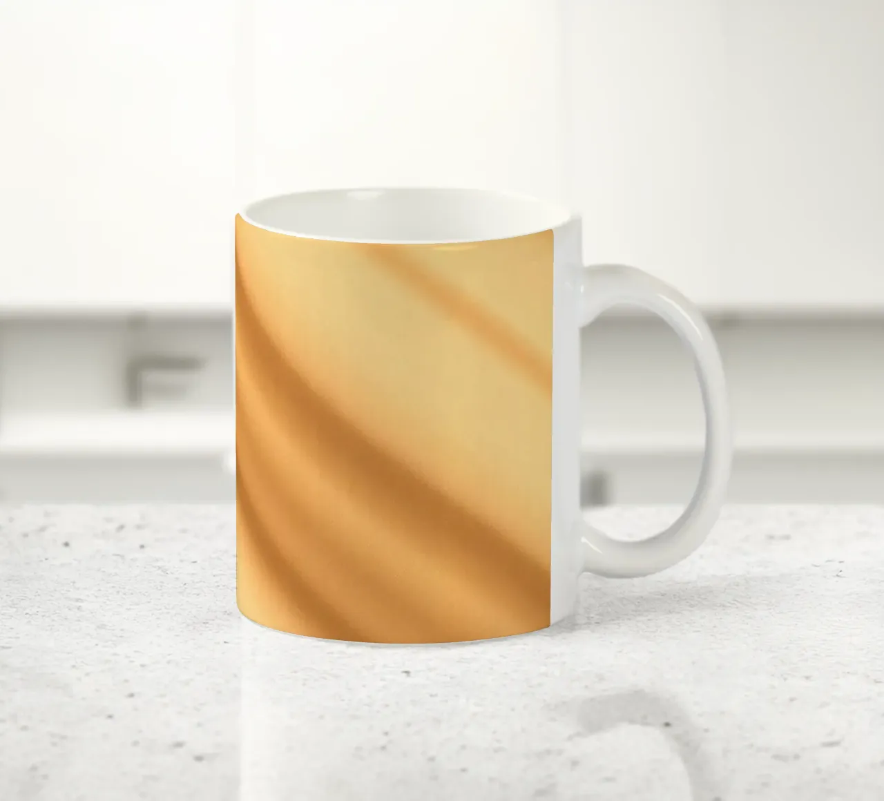 Abstracte warme verloopachtergrond met vloeiende lijnen keramische mok van DesignDoodle