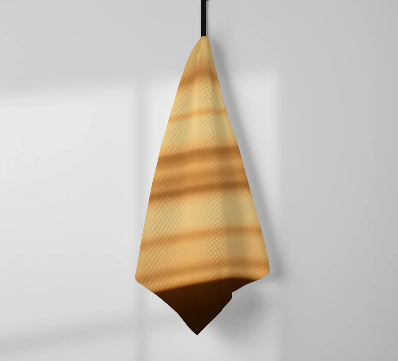 Abstrakter warmer Gradient Hintergrund mit glatten Linien Geschirrtuch von DesignDoodle