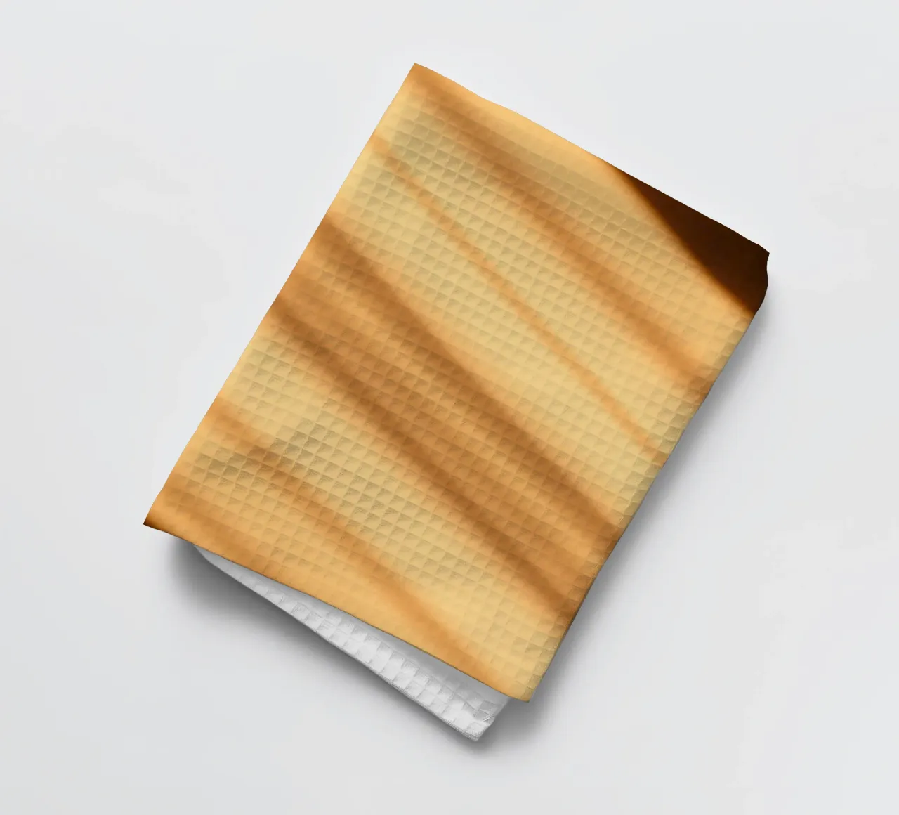 Abstrakter warmer Gradient Hintergrund mit glatten Linien Geschirrtuch von DesignDoodle