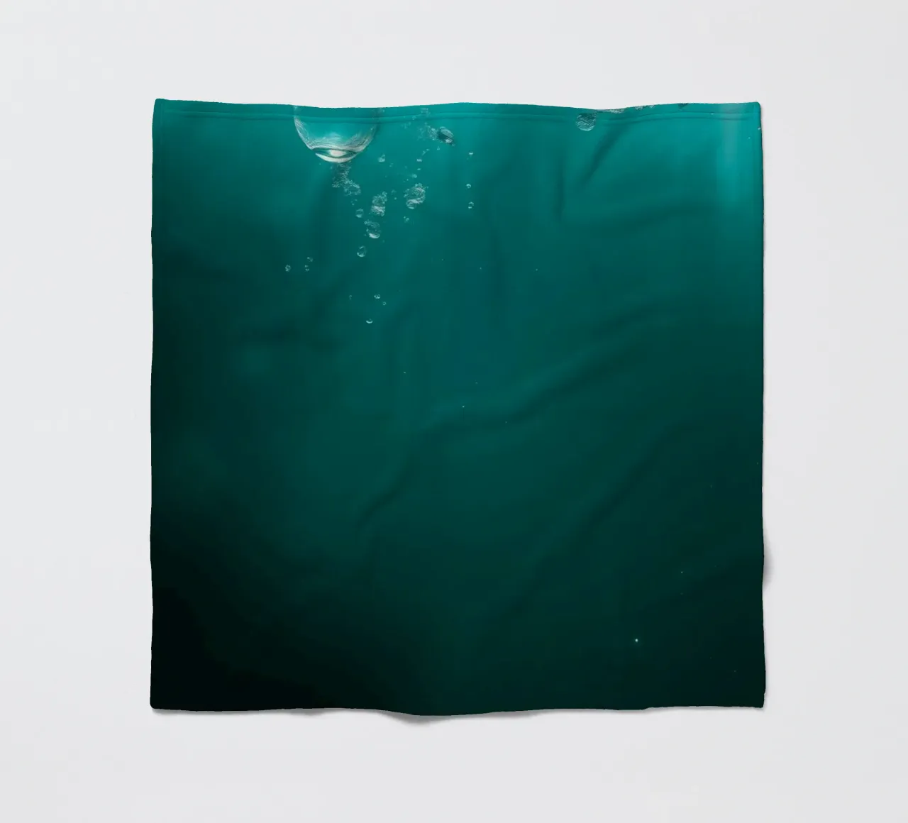 Explore the serenity of underwater tranquility fleece blanket by DesignDoodle