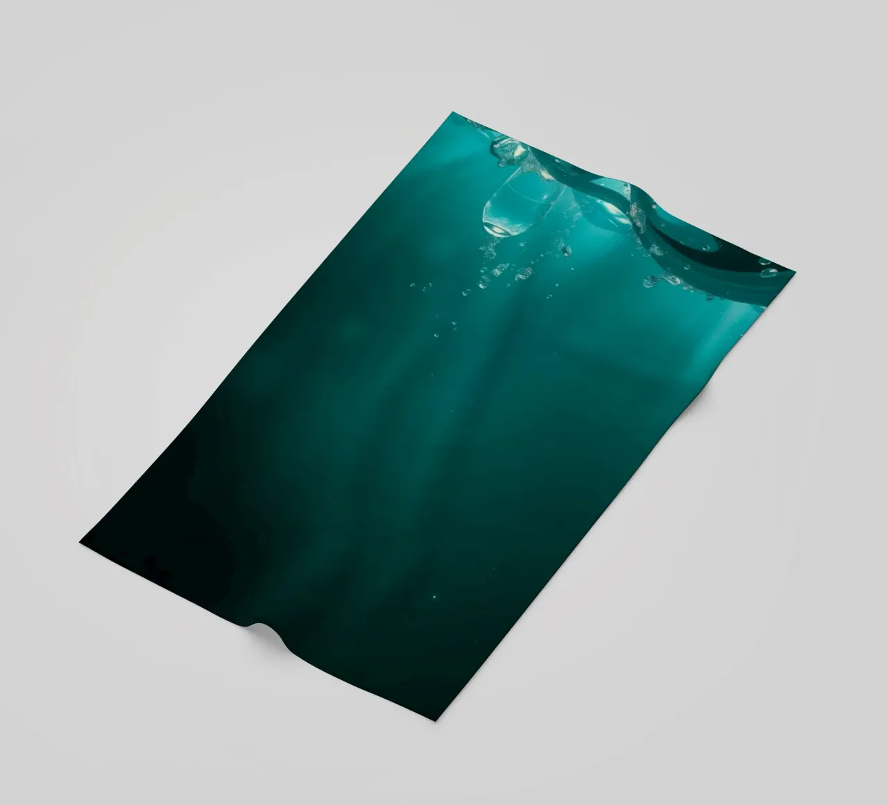 Explore the serenity of underwater tranquility beach towel by DesignDoodle