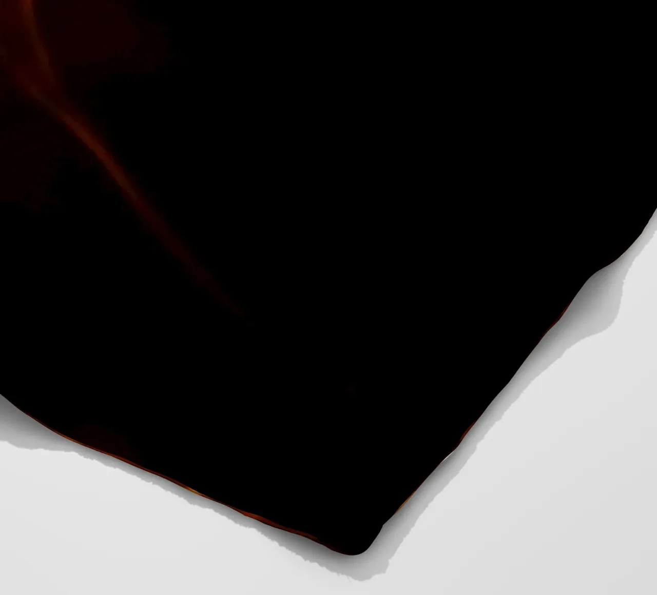 Leuchtend orangefarbener abstrakter Hintergrund mit fließenden Linien Fleecedecke von DesignDoodle
