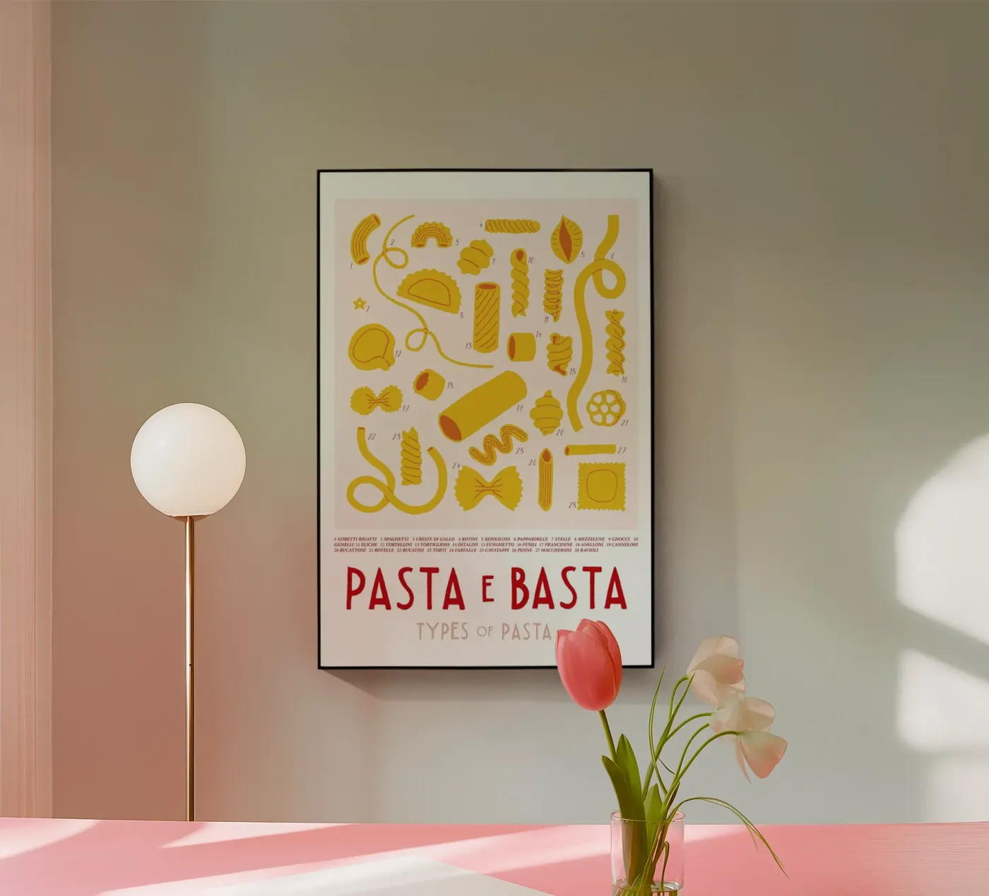 Pasta e Basta Acryl-Glas von typealive