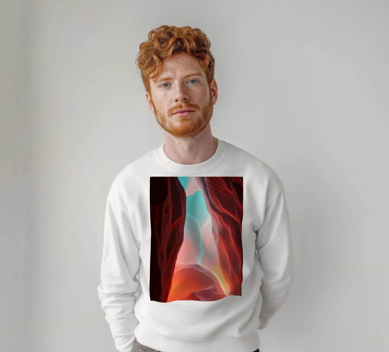 sfondo ispirato agli splendidi colori di un canyon felpa da DesignDoodle