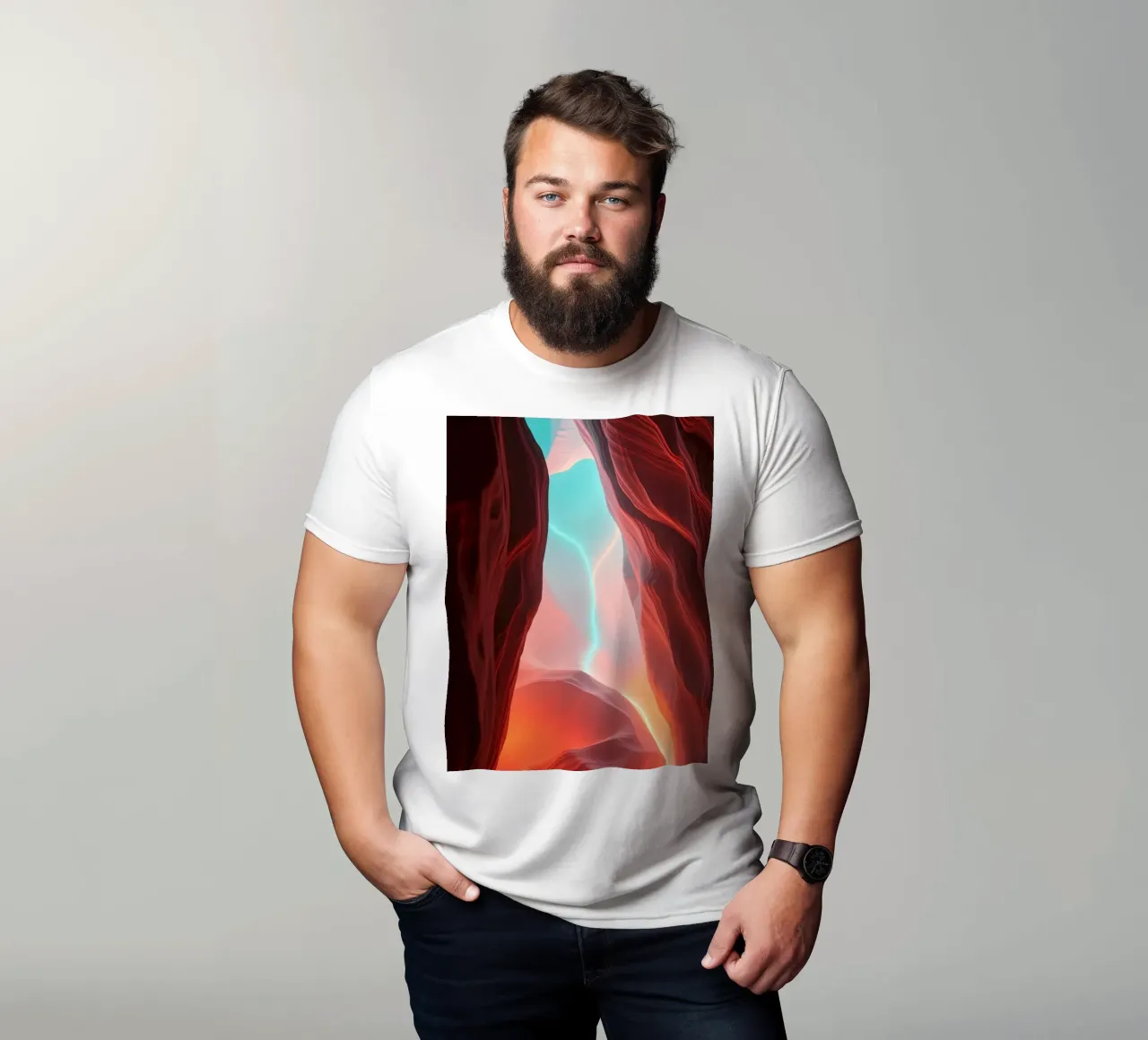 sfondo ispirato agli splendidi colori di un canyon t-shirt da DesignDoodle