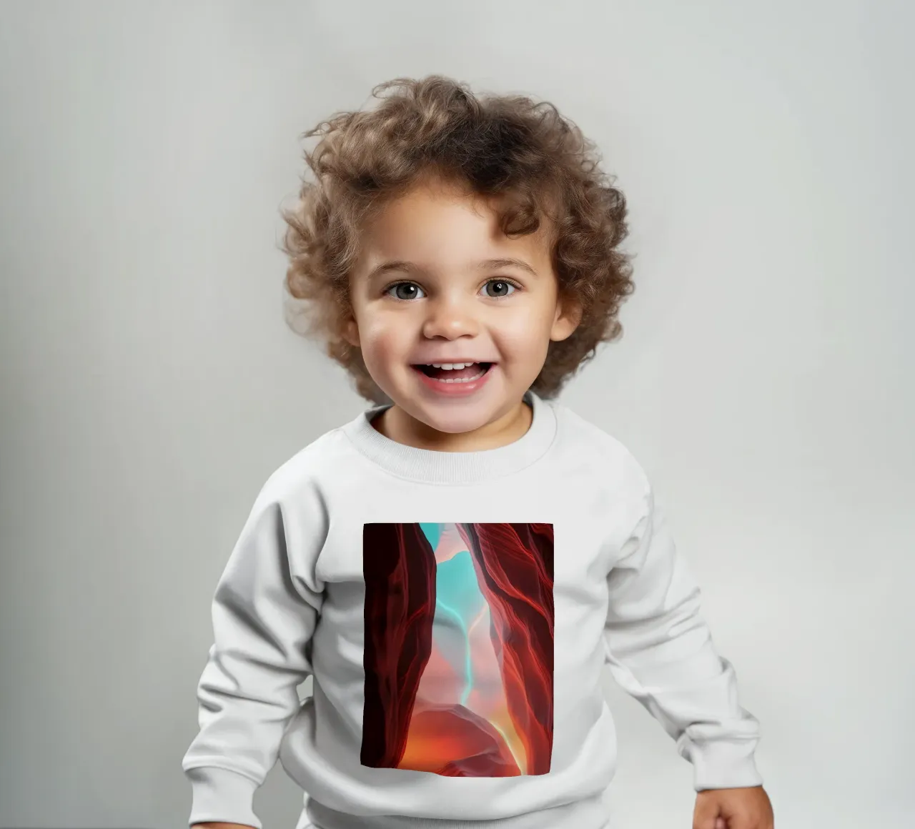 sfondo ispirato agli splendidi colori di un canyon felpa neonato da DesignDoodle