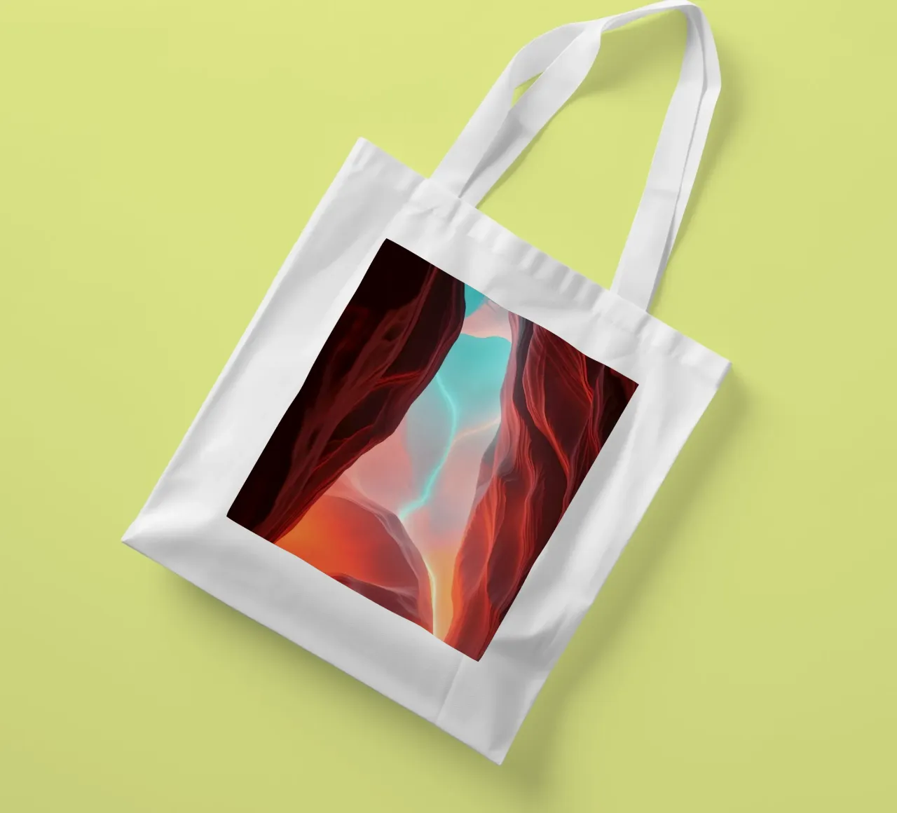 sfondo ispirato agli splendidi colori di un canyon borsa in juta da DesignDoodle