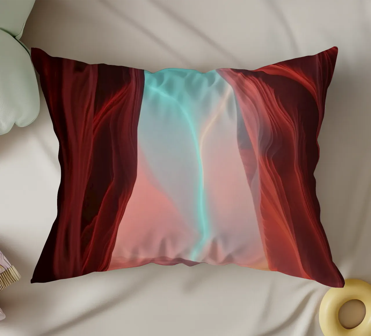sfondo ispirato agli splendidi colori di un canyon cuscino da DesignDoodle