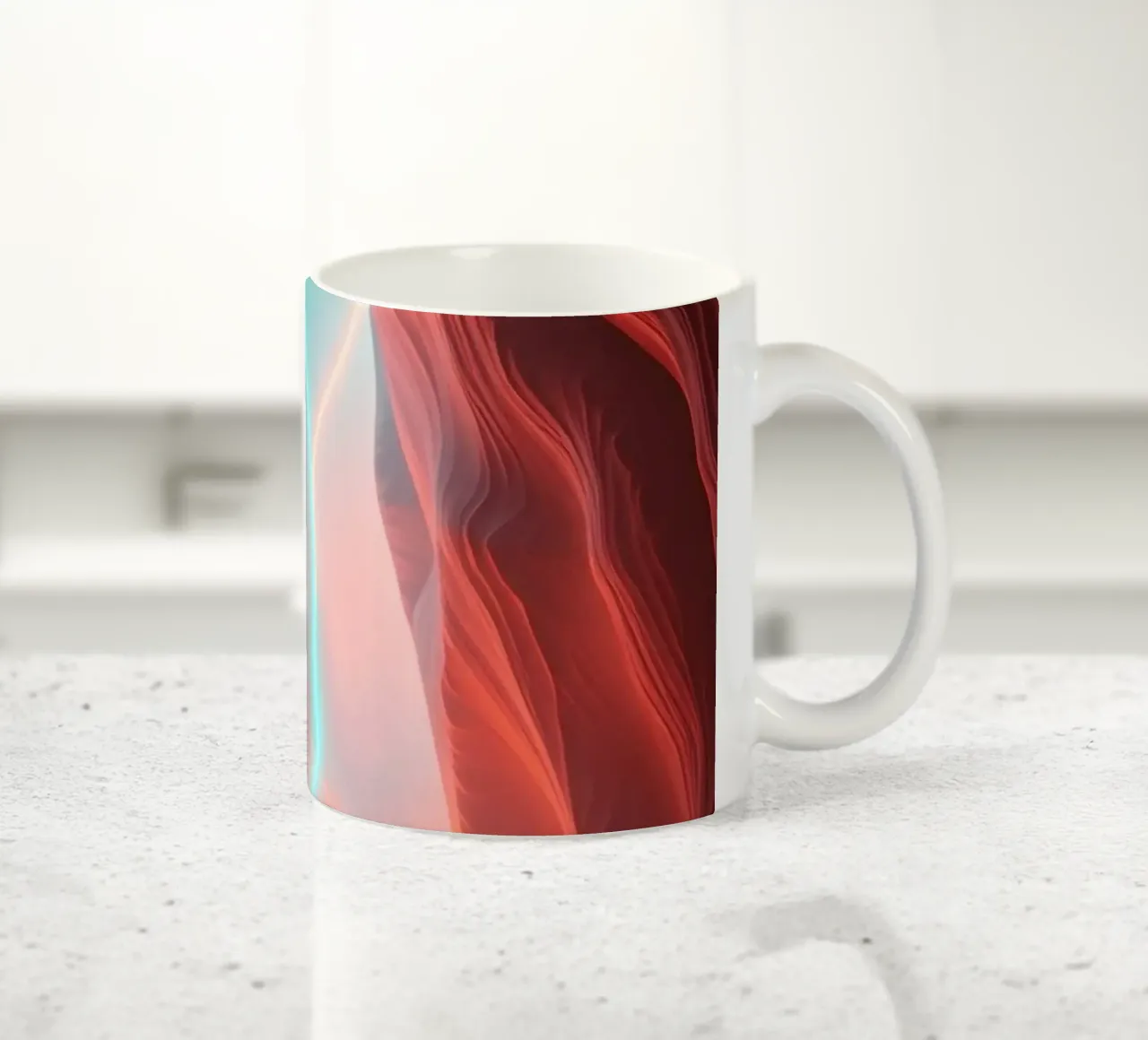 sfondo ispirato agli splendidi colori di un canyon tazza in ceramica da DesignDoodle