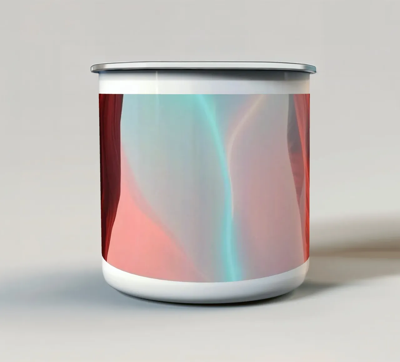 sfondo ispirato agli splendidi colori di un canyon tazza in smalto da DesignDoodle
