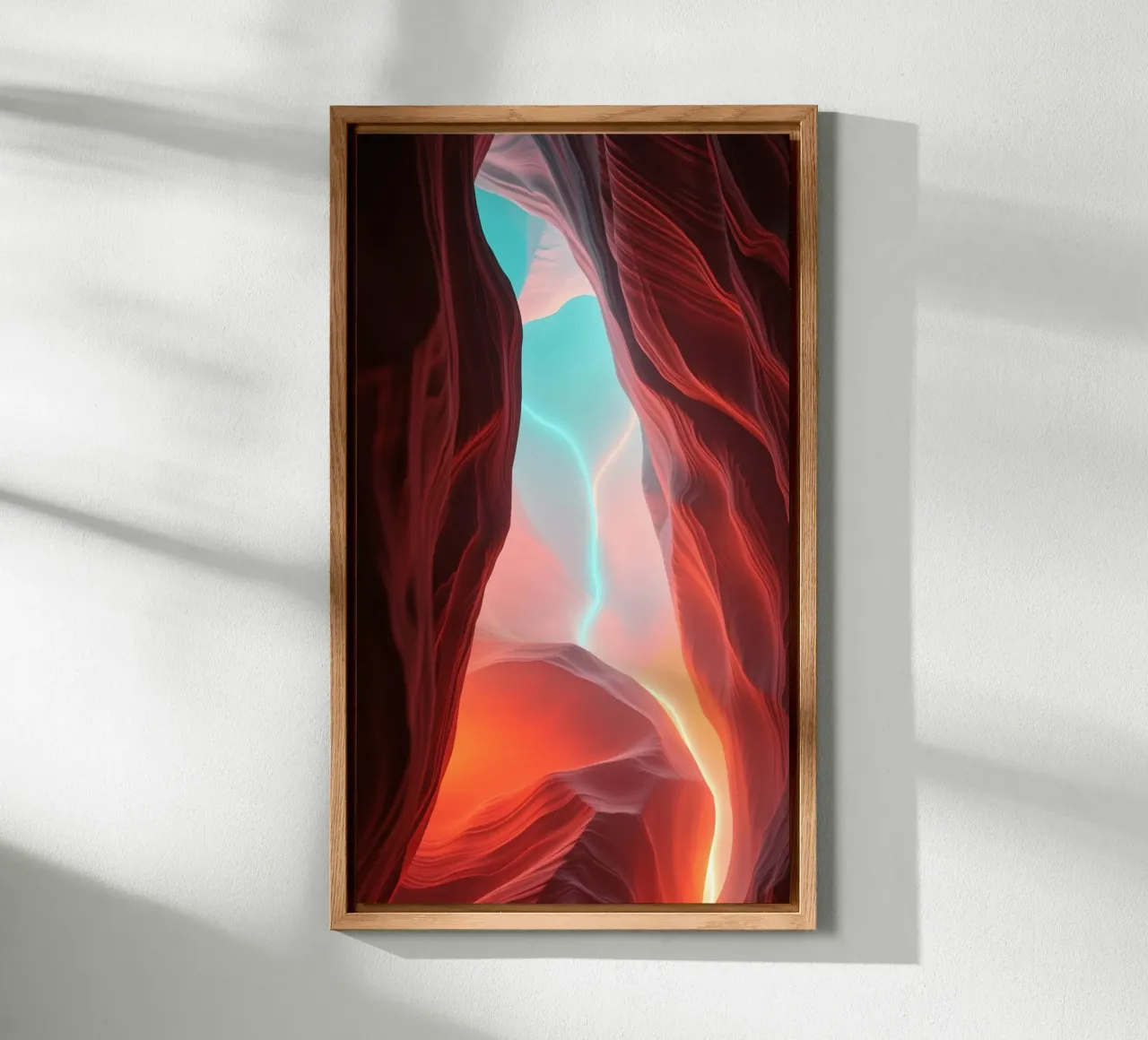 sfondo ispirato agli splendidi colori di un canyon alluminio dibond da DesignDoodle