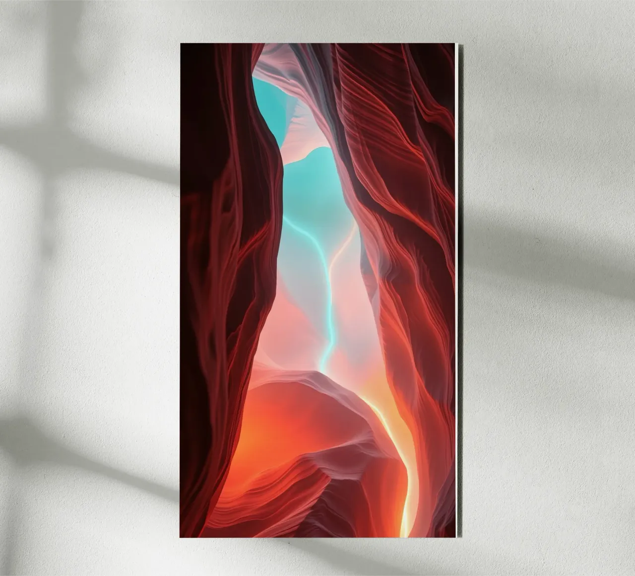 sfondo ispirato agli splendidi colori di un canyon alluminio dibond da DesignDoodle