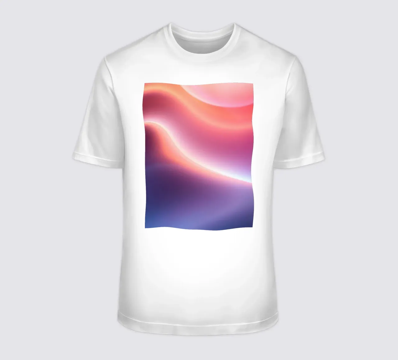 Vibrant abstract with smooth gradients and dynamic flow t-shirt by DesignDoodle