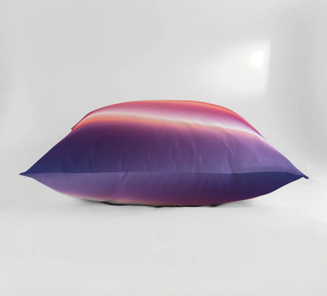 Vibrant abstract with smooth gradients and dynamic flow decorative cushion by DesignDoodle