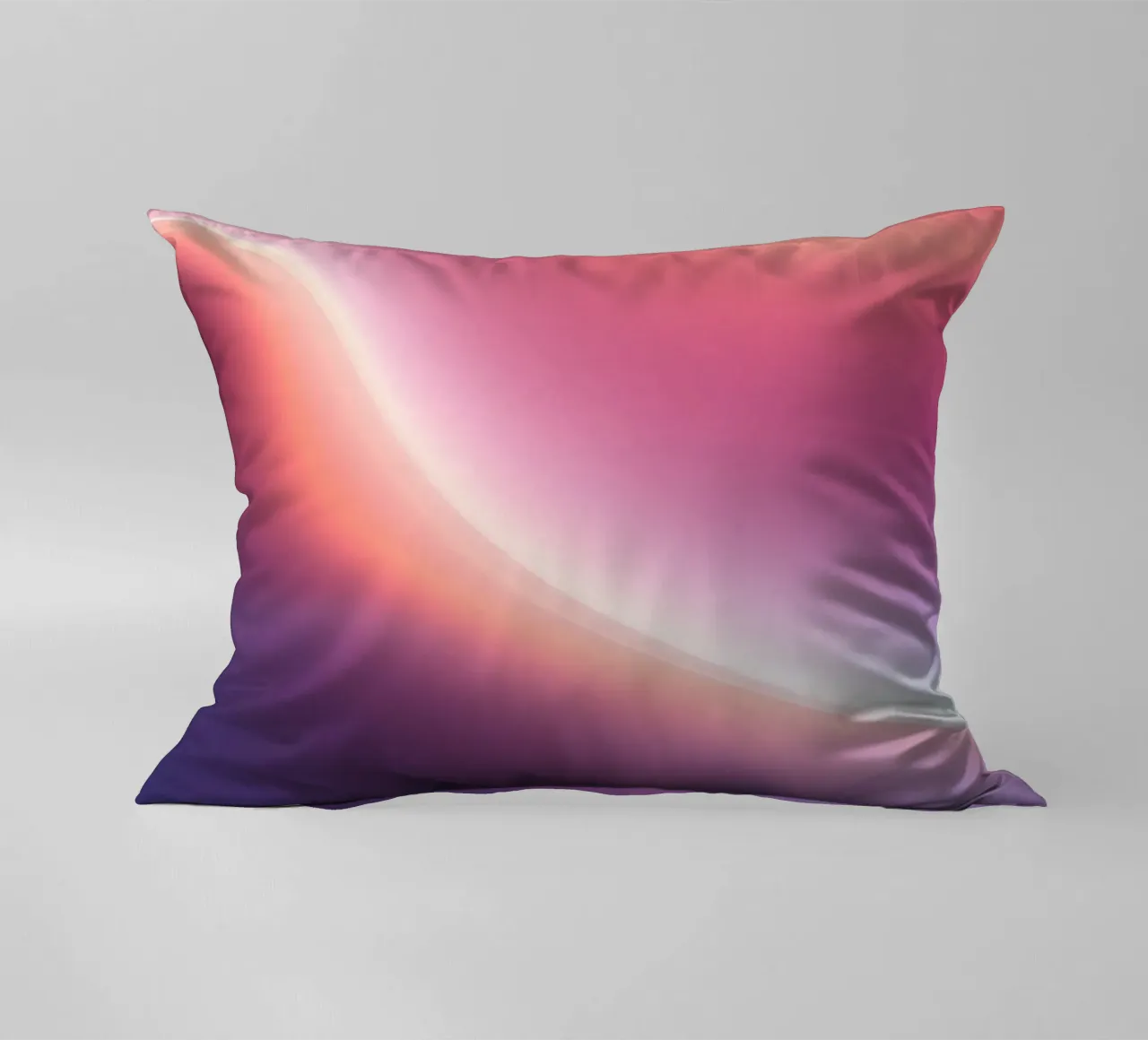 Vibrant abstract with smooth gradients and dynamic flow decorative cushion by DesignDoodle
