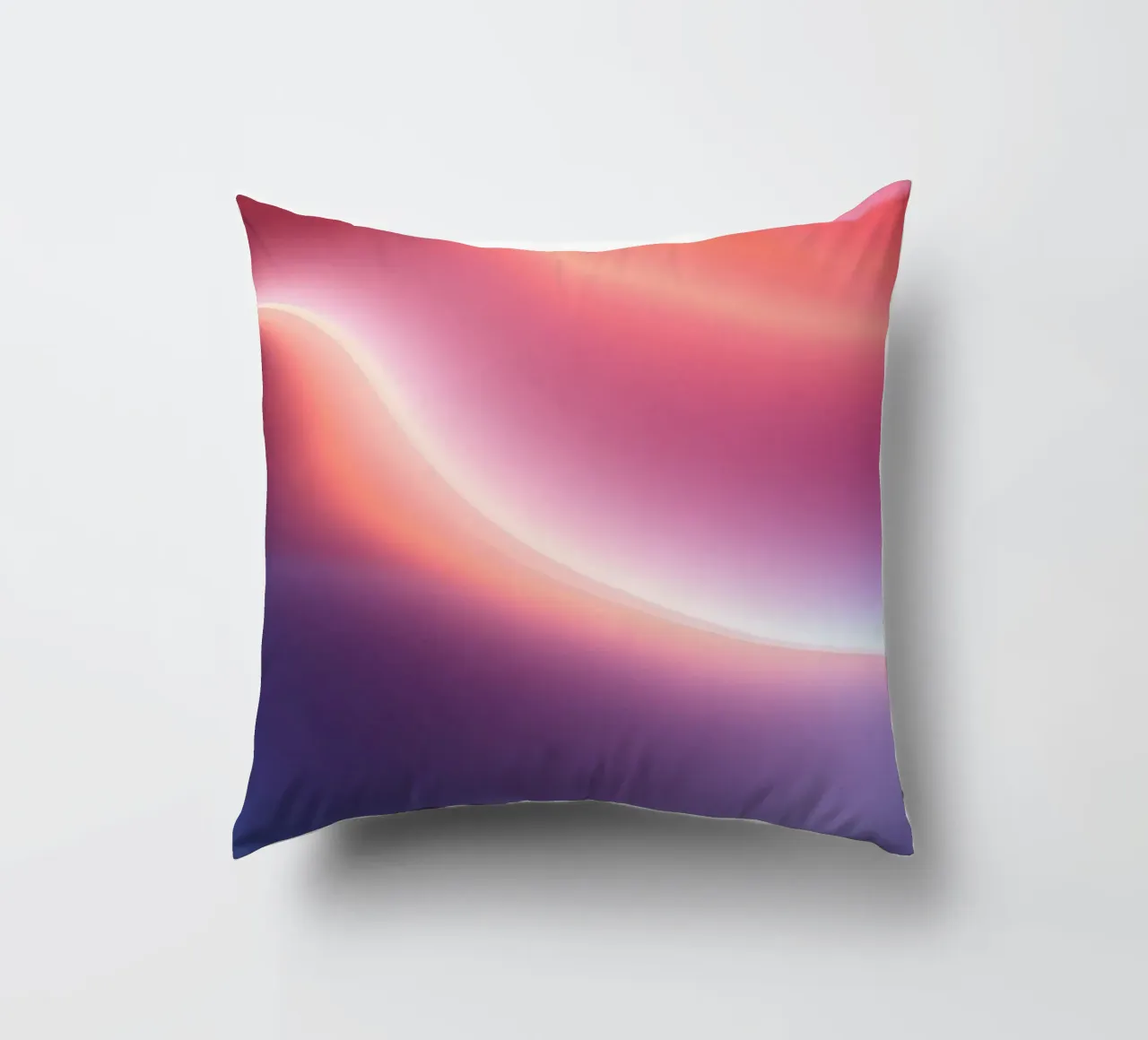 Vibrant abstract with smooth gradients and dynamic flow decorative cushion by DesignDoodle