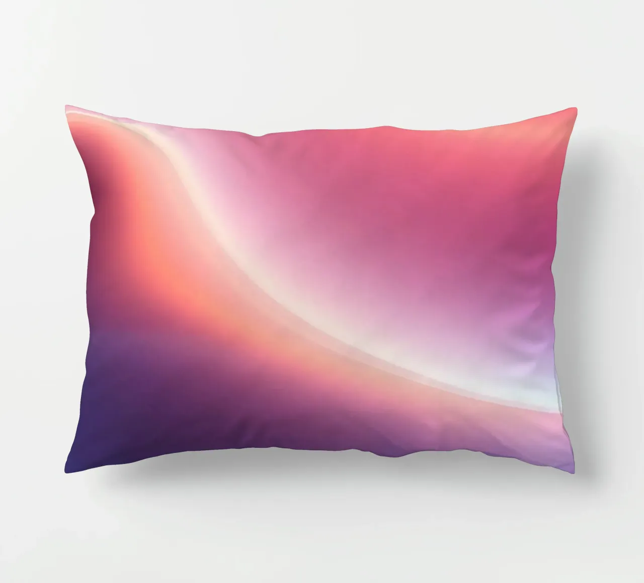 Vibrant abstract with smooth gradients and dynamic flow decorative cushion by DesignDoodle