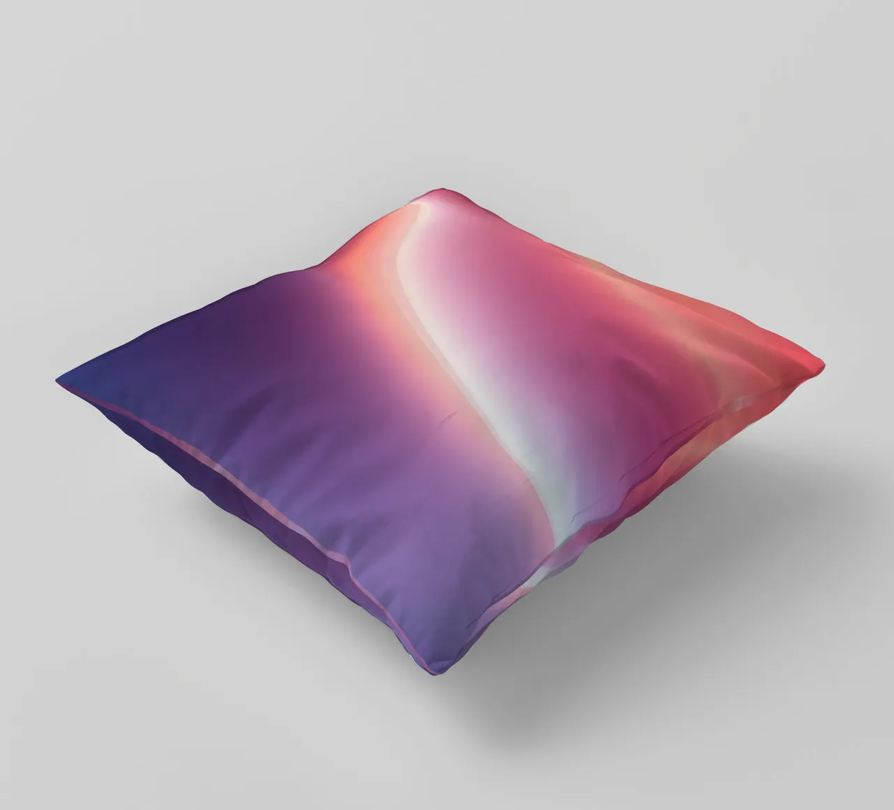 Vibrant abstract with smooth gradients and dynamic flow decorative cushion by DesignDoodle