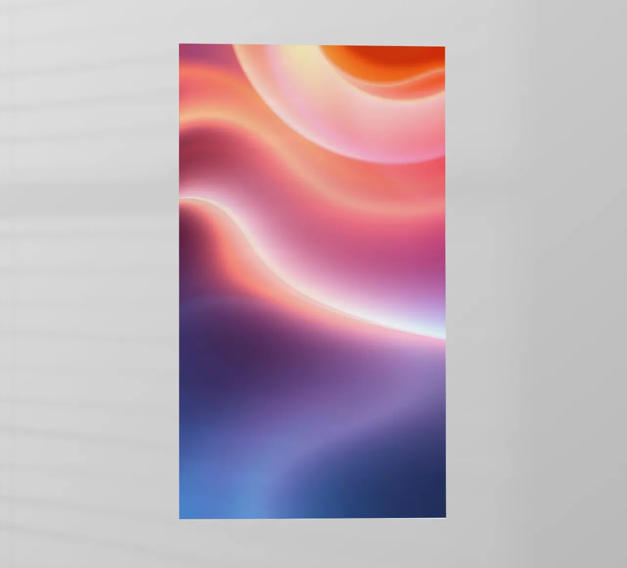 Vibrant abstract with smooth gradients and dynamic flow backlit film by DesignDoodle