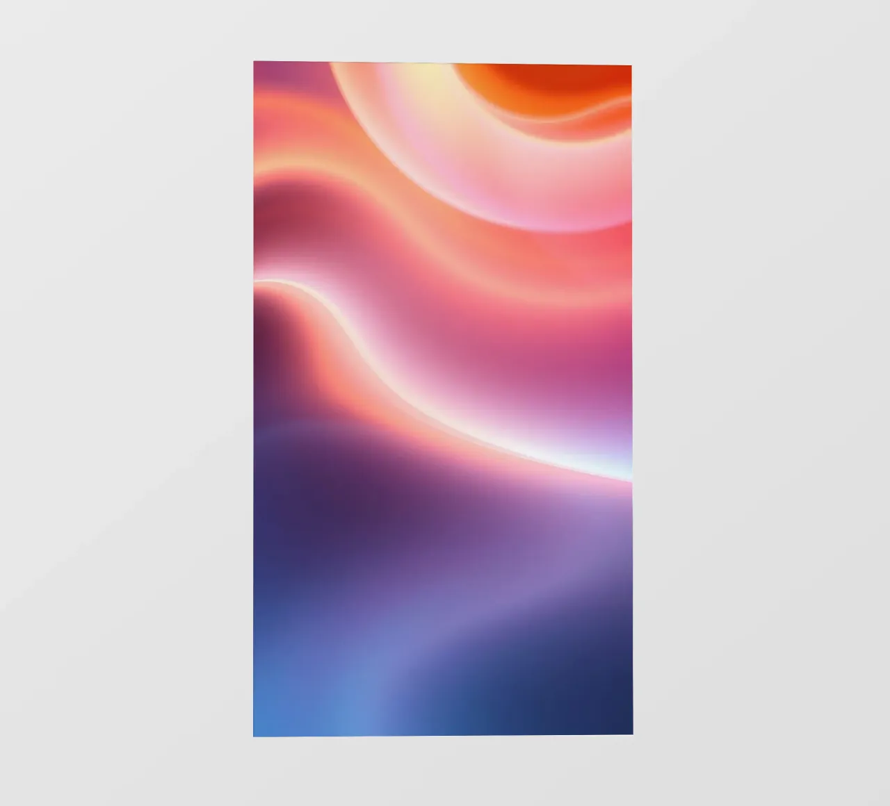 Vibrant abstract with smooth gradients and dynamic flow pvc cover by DesignDoodle