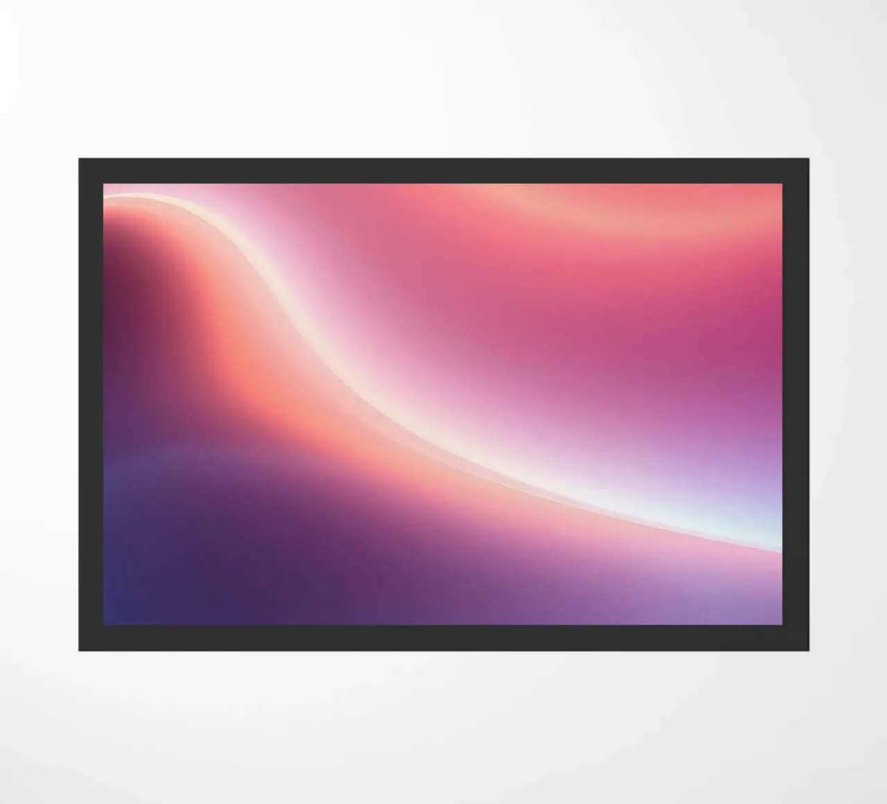 Vibrant abstract with smooth gradients and dynamic flow doormat by DesignDoodle