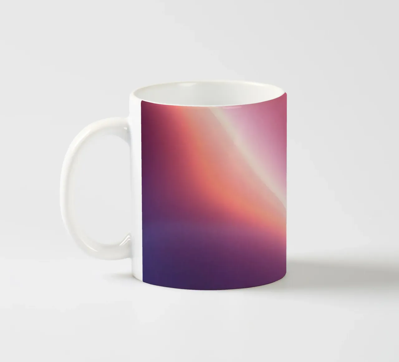 Vibrant abstract with smooth gradients and dynamic flow ceramic mug by DesignDoodle