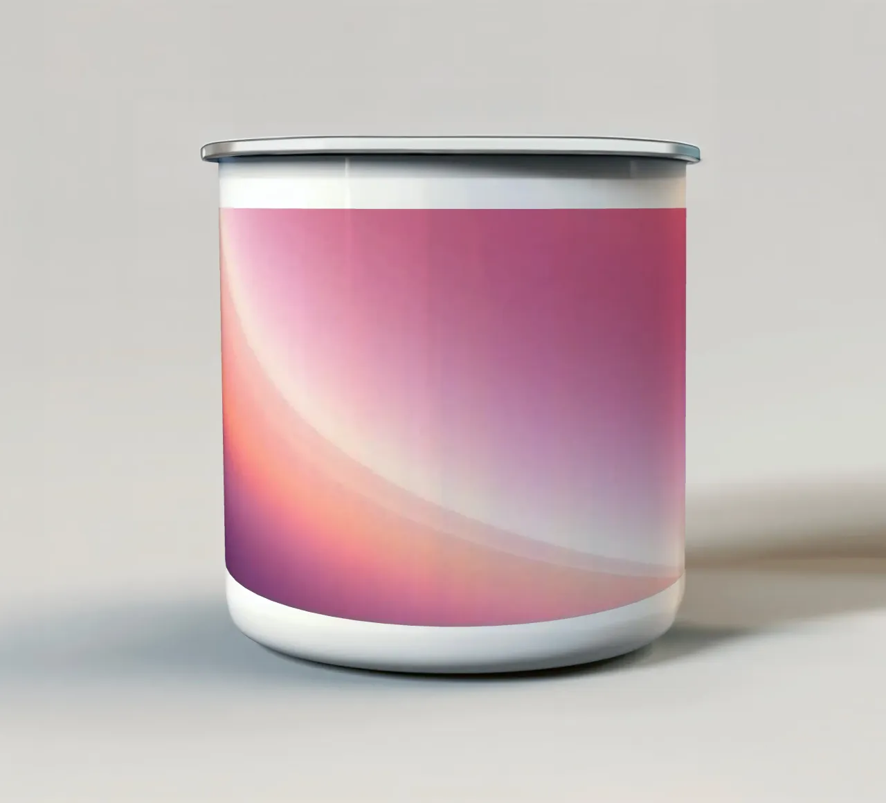 Lebendige Abstraktion mit weichen Verläufen und dynamischem Fluss Emaille Tasse von DesignDoodle