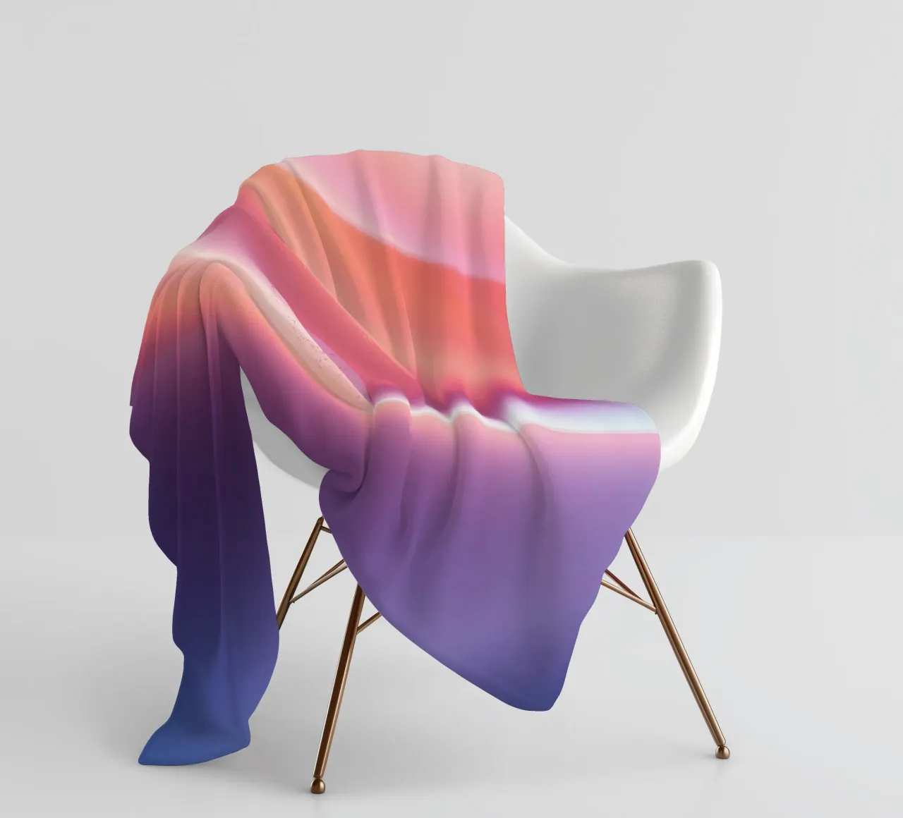 Vibrant abstract with smooth gradients and dynamic flow fleece blanket by DesignDoodle
