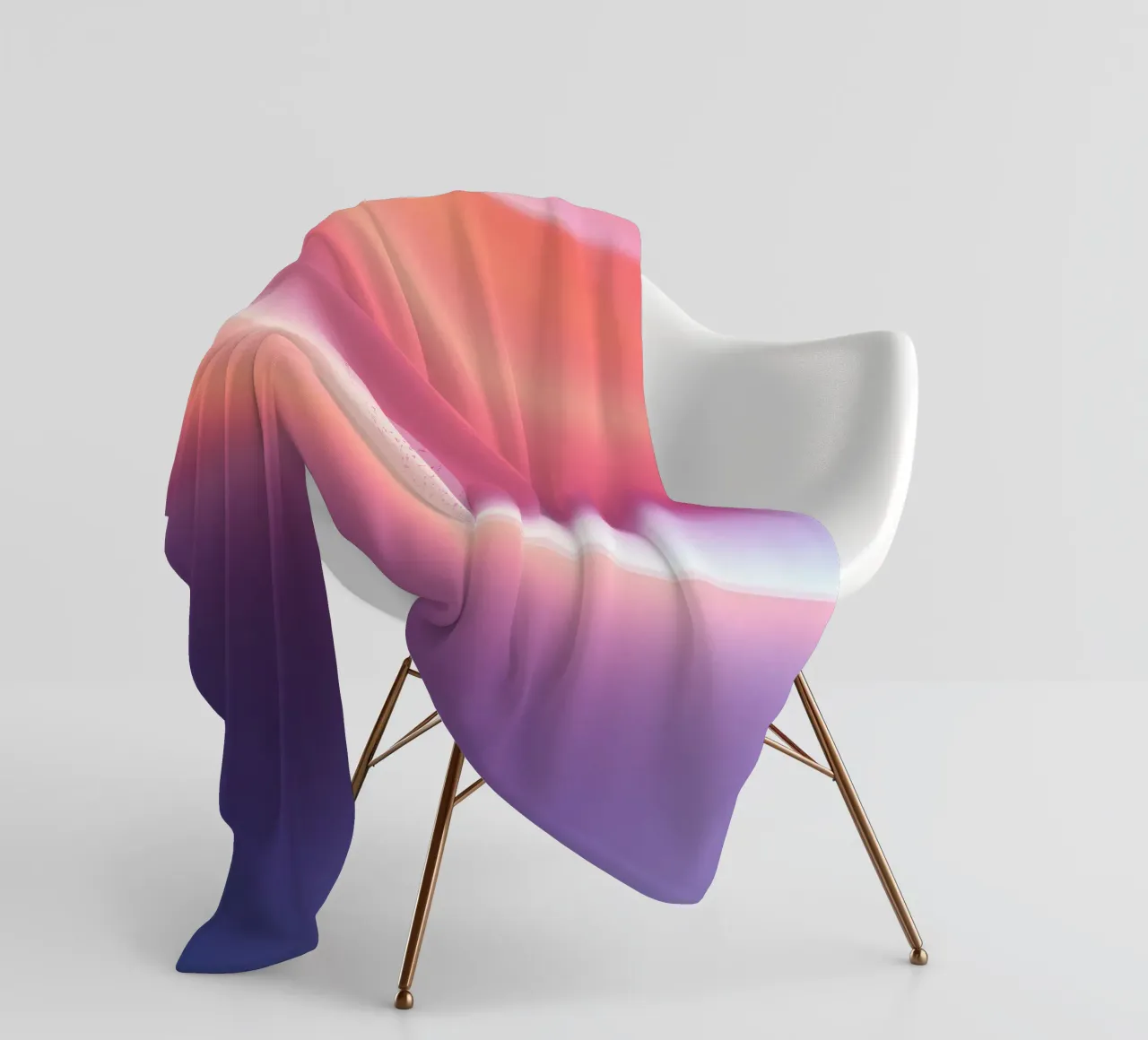 Vibrant abstract with smooth gradients and dynamic flow fleece blanket by DesignDoodle