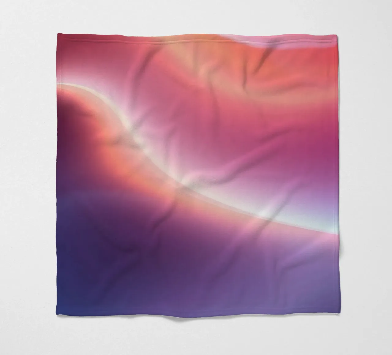 Vibrant abstract with smooth gradients and dynamic flow fleece blanket by DesignDoodle