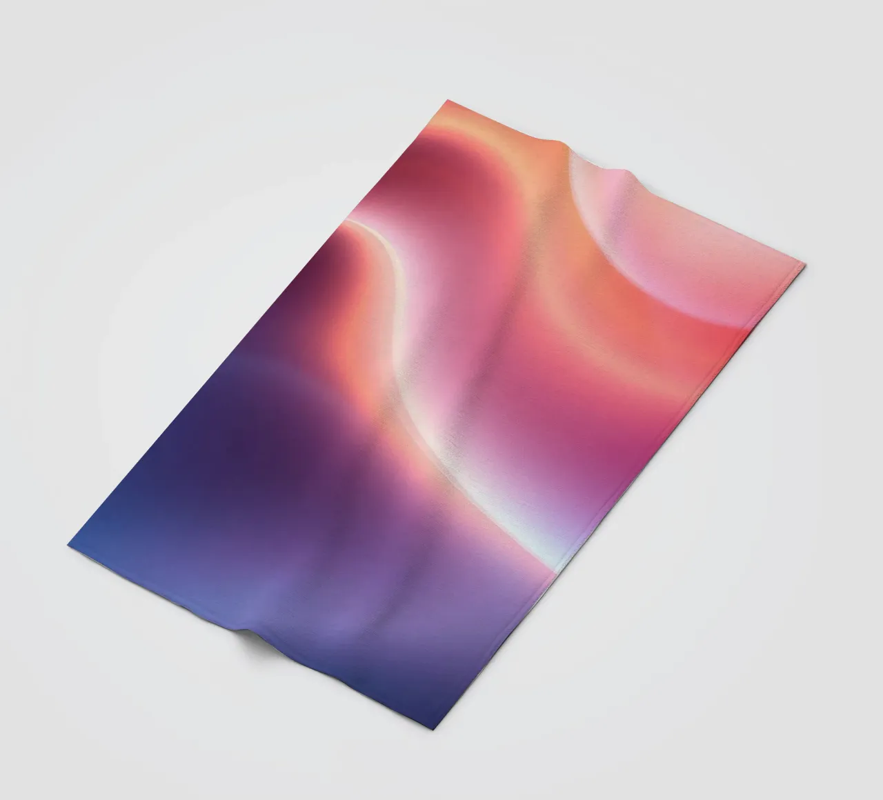 Vibrant abstract with smooth gradients and dynamic flow fleece blanket by DesignDoodle