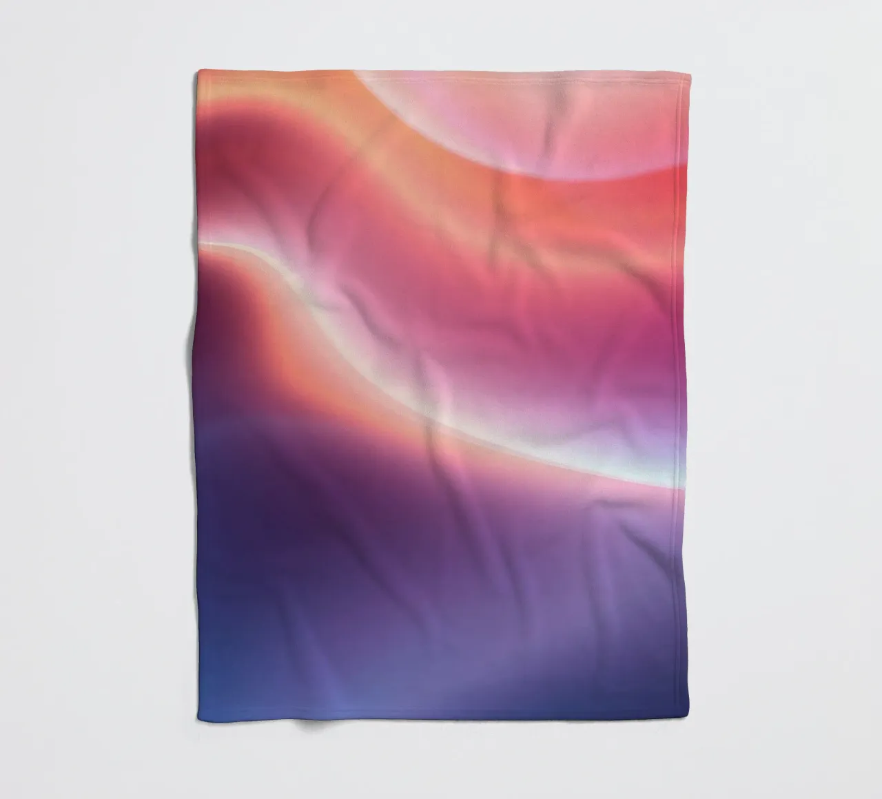 Vibrant abstract with smooth gradients and dynamic flow fleece blanket by DesignDoodle