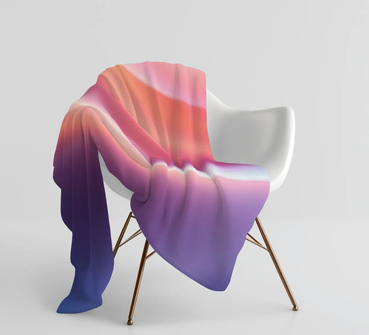 Vibrant abstract with smooth gradients and dynamic flow fleece blanket by DesignDoodle