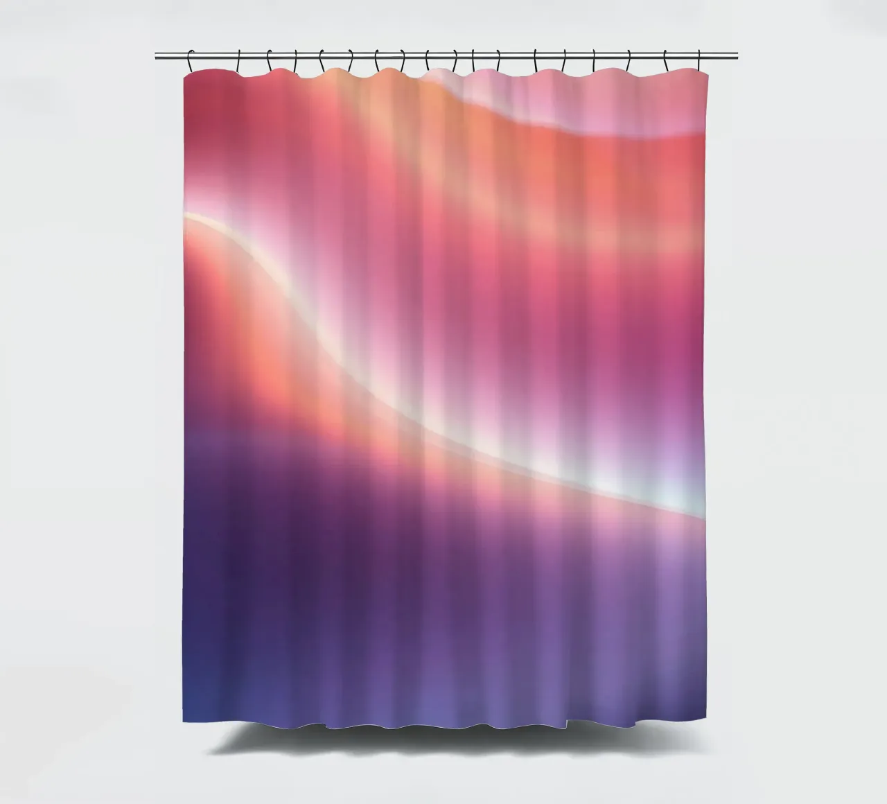 Lebendige Abstraktion mit weichen Verläufen und dynamischem Fluss Duschvorhang von DesignDoodle