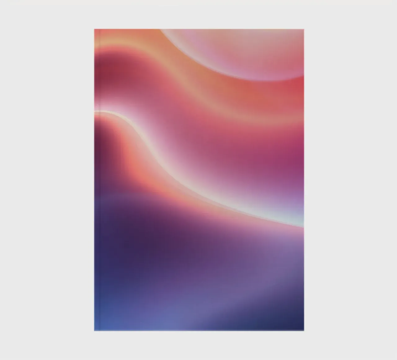 Abstrait vibrant avec des gradients doux et un flux dynamique carnet de notes de DesignDoodle