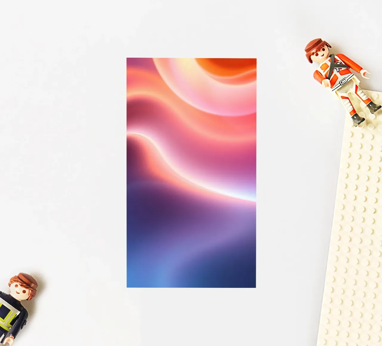 Vibrant abstract with smooth gradients and dynamic flow sticker by DesignDoodle