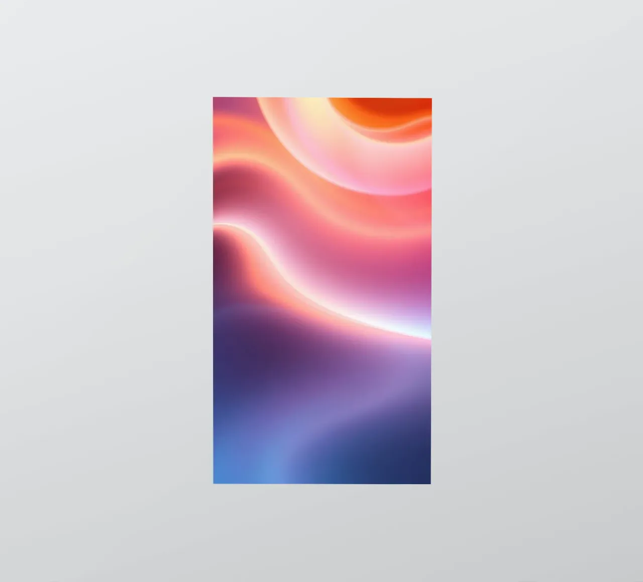Vibrant abstract with smooth gradients and dynamic flow sticker by DesignDoodle