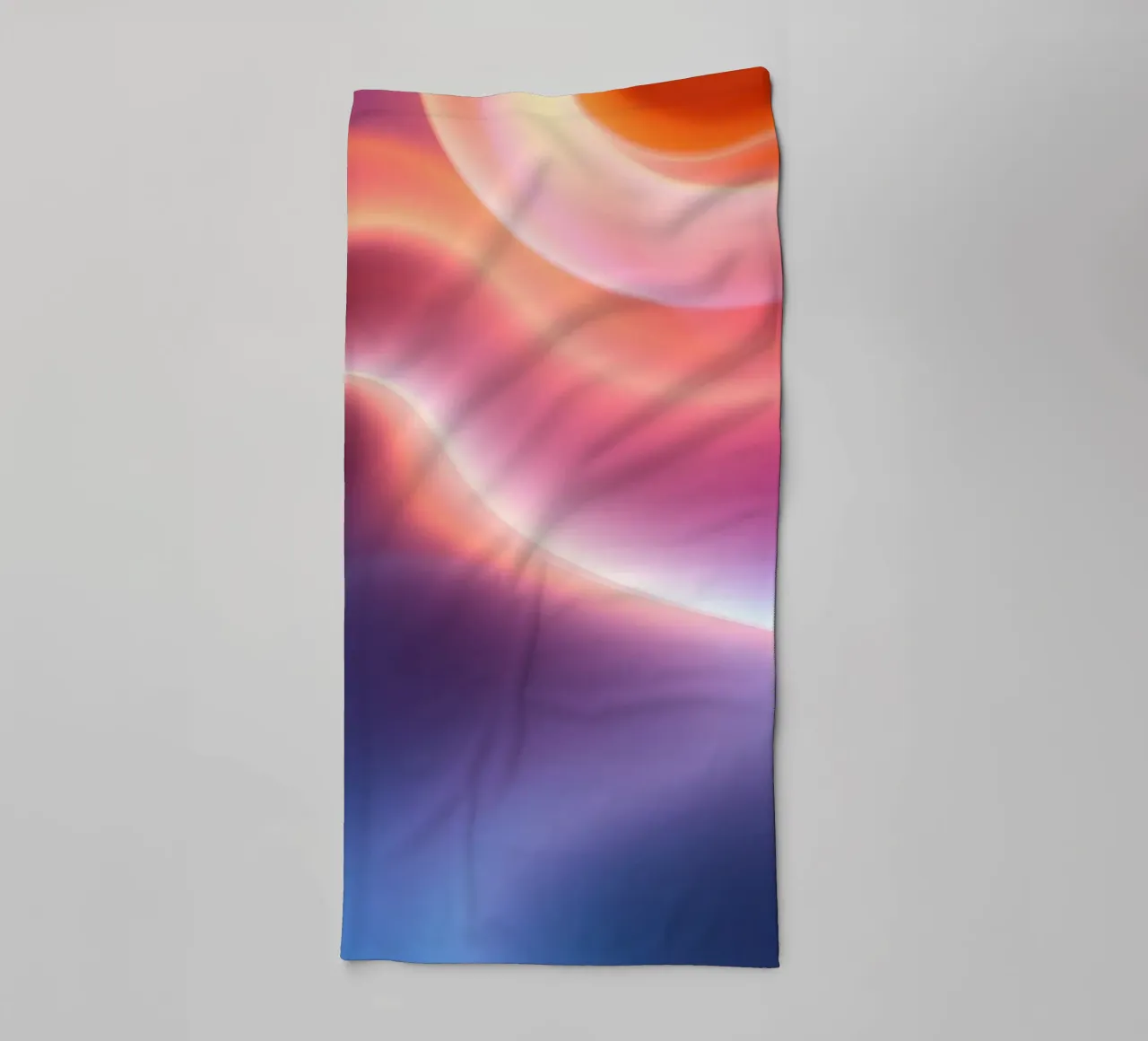 Vibrant abstract with smooth gradients and dynamic flow towel by DesignDoodle