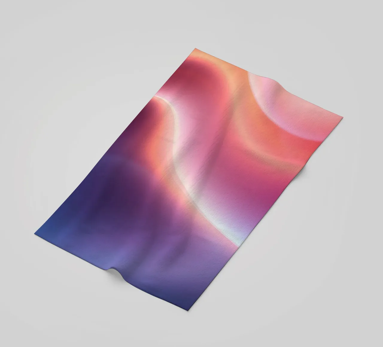 Vibrant abstract with smooth gradients and dynamic flow beach towel by DesignDoodle