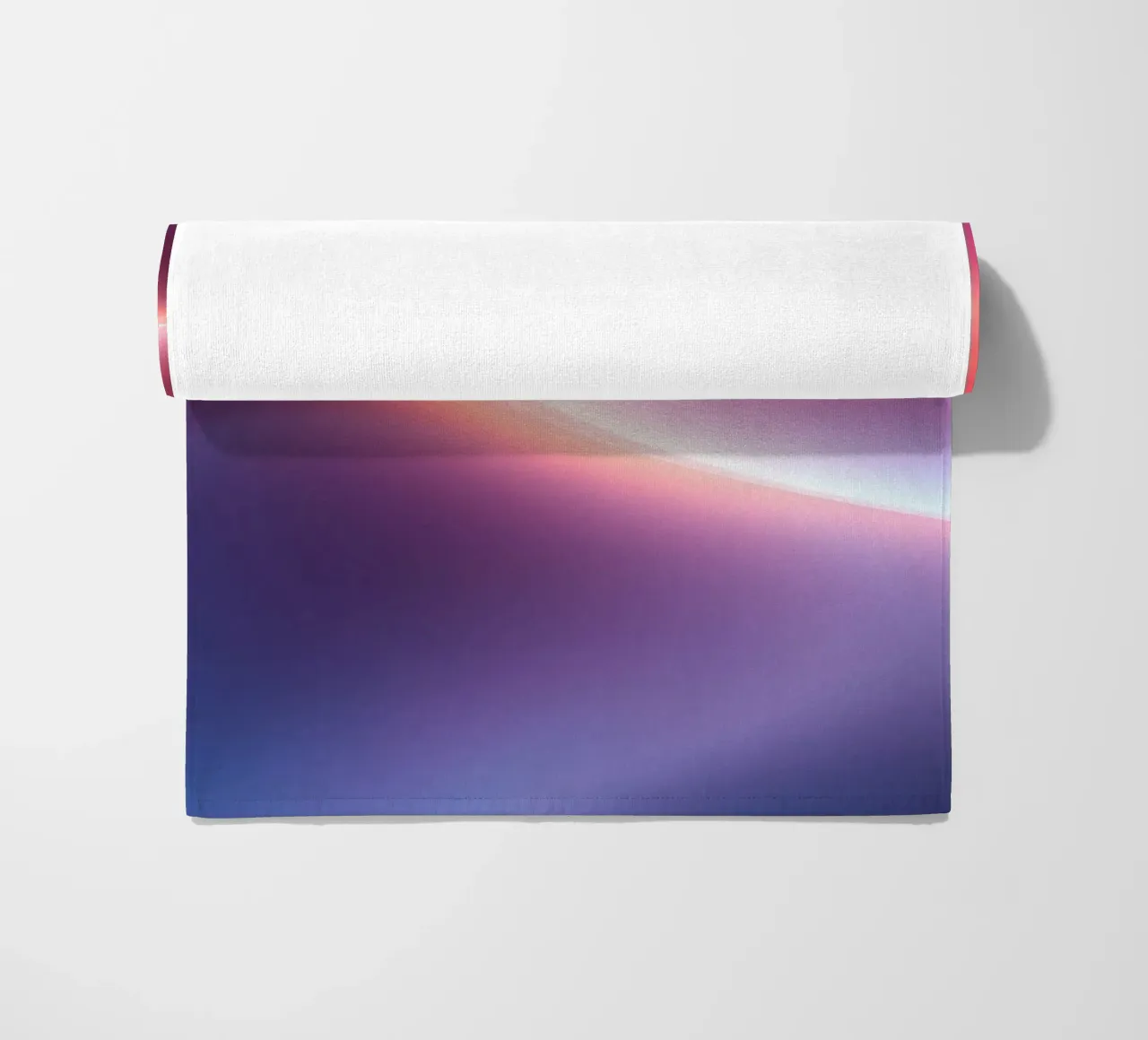 Vibrant abstract with smooth gradients and dynamic flow beach towel by DesignDoodle