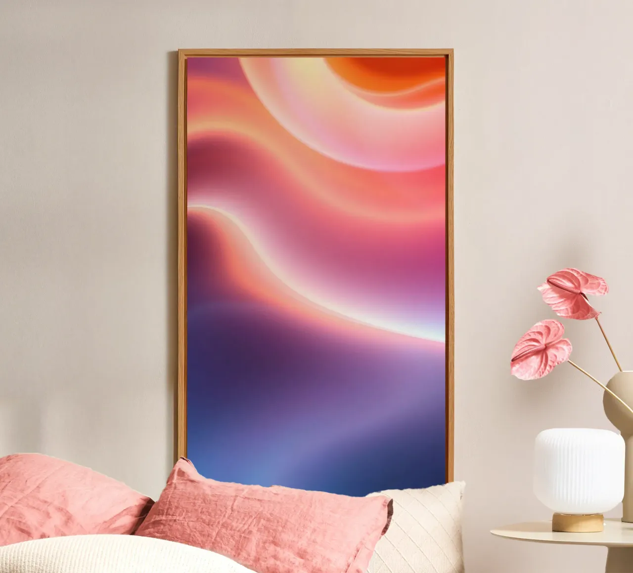 Lebendige Abstraktion mit weichen Verläufen und dynamischem Fluss Forex-Platte von DesignDoodle