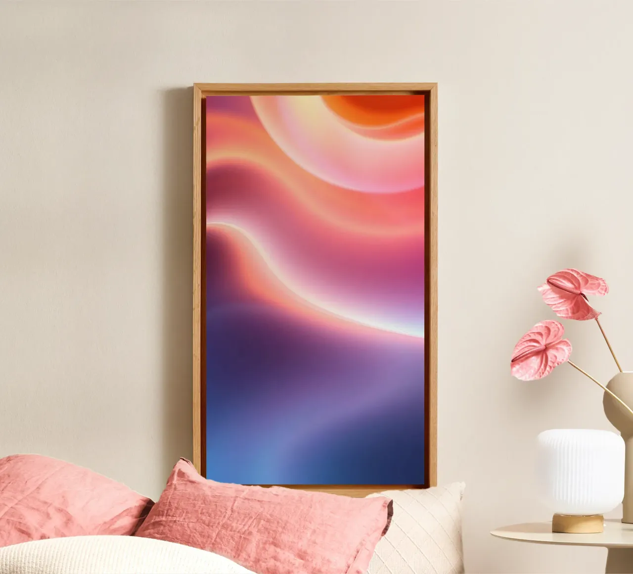 Levendig abstract met vloeiende verlopen en dynamische flow canvas met Baklijst van DesignDoodle